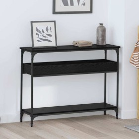 Mesa Consola Roble negro 100 x 29 x 75 cm Madera contrachapada en Mesas auxiliares | Comprar online en Foru.es