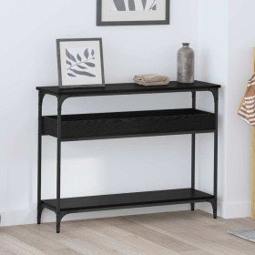 Mesa Consola Roble negro 100 x 29 x 75 cm Madera contrachapada en Mesas auxiliares | Comprar online en Foru.es