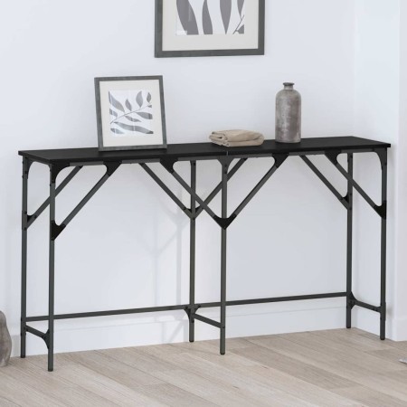 Mesa Consola Roble Negro 140 x 29 x 75 cm Madera de ingeniería en Mesas auxiliares | Comprar online en Foru.es