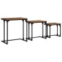 Mesa de Café Nido 3 pcs Madera vieja 50.5 x 35 x 53 cm en Mesas de centro | Comprar online en Foru.es