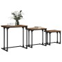 Mesa de Café Nido 3 pcs Madera vieja 50.5 x 35 x 53 cm en Mesas de centro | Comprar online en Foru.es