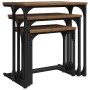 Mesa de Café Nido 3 pcs Madera vieja 50.5 x 35 x 53 cm en Mesas de centro | Comprar online en Foru.es