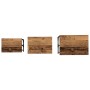 Mesa de Café Nido 3 pcs Madera vieja 50.5 x 35 x 53 cm en Mesas de centro | Comprar online en Foru.es