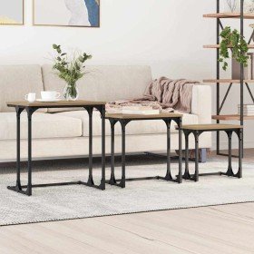 Mesa de Café Nido 3 pcs Roble artisan 50.5 x 35 x 53 cm en Mesas de centro | Comprar online en Foru.es