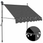 Toldo manual retráctil con LED gris antracita 100 cm en Toldos | Comprar online en Foru.es