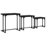 Mesa de Café Nido 3 pcs Roble negro 50.5 x 35 x 53 cm en Mesas de centro | Comprar online en Foru.es
