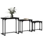 Mesa de Café Nido 3 pcs Roble negro 50.5 x 35 x 53 cm en Mesas de centro | Comprar online en Foru.es