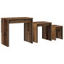 Mesa de Café 3 pcs Madera vieja Madera de ingeniería en Mesas de centro | Comprar online en Foru.es