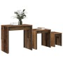 Mesa de Café 3 pcs Madera vieja Madera de ingeniería en Mesas de centro | Comprar online en Foru.es