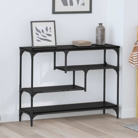 Mesa Consola Roble Negro 100 x 30 x 75 cm Madera de ingeniería en Mesas auxiliares | Comprar online en Foru.es