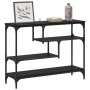 Mesa Consola Roble Negro 100 x 30 x 75 cm Madera de ingeniería en Mesas auxiliares | Comprar online en Foru.es
