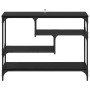 Mesa Consola Roble Negro 100 x 30 x 75 cm Madera de ingeniería en Mesas auxiliares | Comprar online en Foru.es