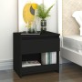 Mesita de noche de madera contrachapada negro 40x30x39 cm de vidaXL, Mesitas de noche - Ref: Foro24-803445, Precio: 34,90 €, ...