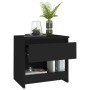 Mesita de noche de madera contrachapada negro 40x30x39 cm de vidaXL, Mesitas de noche - Ref: Foro24-803445, Precio: 34,90 €, ...