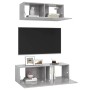 Set de muebles de salón 2 pzas madera ingeniería gris hormigón en Muebles TV | Comprar online en Foru.es