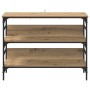 Mesa Consola con estante Roble artisan 100 x 32 x 75 cm en Mesas auxiliares | Comprar online en Foru.es