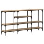 Mesa Consola con estante Roble artisan 160 x 29 x 80 cm en Mesas auxiliares | Comprar online en Foru.es