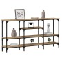 Mesa Consola con estante Roble artisan 160 x 29 x 80 cm en Mesas auxiliares | Comprar online en Foru.es