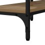Mesa Consola con estante Roble artisan 160 x 29 x 80 cm en Mesas auxiliares | Comprar online en Foru.es