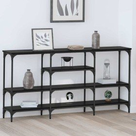 Mesa Consola Roble negro 160 x 29 x 80 cm Madera contrachapada en Mesas auxiliares | Comprar online en Foru.es