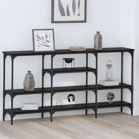 Mesa Consola Roble negro 160 x 29 x 80 cm Madera contrachapada en Mesas auxiliares | Comprar online en Foru.es
