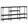 Mesa Consola Roble negro 160 x 29 x 80 cm Madera contrachapada en Mesas auxiliares | Comprar online en Foru.es