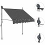 Toldo manual retráctil con LED gris antracita 100 cm en Toldos | Comprar online en Foru.es