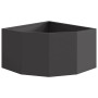 Macetero de Esquina Negro 60 x 60 x 35 cm Acero en Macetas y jardineras | Comprar online en Foru.es