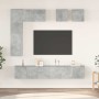 Set muebles de salón TV 8 pzas madera ingeniería gris hormigón en Muebles TV | Comprar online en Foru.es