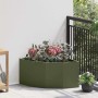 Macetero de Esquina Verde oliva 60 x 60 x 35 cm Acero en Macetas y jardineras | Comprar online en Foru.es