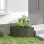 Macetero de Esquina Verde oliva 60 x 60 x 35 cm Acero en Macetas y jardineras | Comprar online en Foru.es