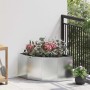 Macetero de Esquina Plateado 60 x 60 x 35 cm Acero galvanizado en Macetas y jardineras | Comprar online en Foru.es