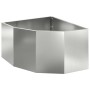 Macetero de Esquina Plateado 60 x 60 x 35 cm Acero galvanizado en Macetas y jardineras | Comprar online en Foru.es