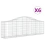 Cestas de gaviones 6 uds forma de arco hierro 200x30x60/80 cm de vidaXL, Maceteros y jardineras - Ref: Foro24-3145392, Precio...