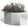 Macetero de Esquina Plateado 60 x 60 x 35 cm Acero galvanizado en Macetas y jardineras | Comprar online en Foru.es