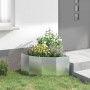 Macetero de Esquina Plateado 60 x 60 x 35 cm Acero galvanizado en Macetas y jardineras | Comprar online en Foru.es