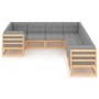 Muebles de jardín 8 pzas y cojines madera maciza pino de vidaXL, Conjuntos de jardín - Ref: Foro24-3077024, Precio: 797,20 €,...