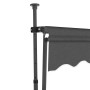 Toldo manual retráctil con LED gris antracita 100 cm en Toldos | Comprar online en Foru.es