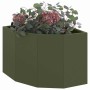 Macetero de Esquina Verde oliva 45 x 45 x 35 cm Acero en Macetas y jardineras | Comprar online en Foru.es