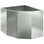 Macetero de Esquina Plateado 45 x 45 x 35 cm Acero galvanizado en Macetas y jardineras | Comprar online en Foru.es
