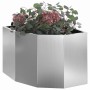 Macetero de Esquina Plateado 45 x 45 x 35 cm Acero galvanizado en Macetas y jardineras | Comprar online en Foru.es