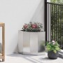 Macetero de Esquina Plateado 30 x 30 x 35 cm Acero inoxidable en Macetas y jardineras | Comprar online en Foru.es