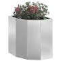 Macetero de Esquina Plateado 30 x 30 x 35 cm Acero galvanizado en Macetas y jardineras | Comprar online en Foru.es