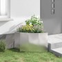 Macetero de Esquina Plateado 60 x 60 x 50 cm Acero inoxidable en Macetas y jardineras | Comprar online en Foru.es