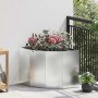 Macetero de Esquina Plateado 60 x 60 x 50 cm Acero galvanizado en Macetas y jardineras | Comprar online en Foru.es