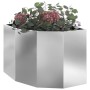 Macetero de Esquina Plateado 60 x 60 x 50 cm Acero galvanizado en Macetas y jardineras | Comprar online en Foru.es