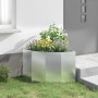 Macetero de Esquina Plateado 60 x 60 x 50 cm Acero galvanizado en Macetas y jardineras | Comprar online en Foru.es