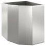 Macetero de Esquina Plateado 45 x 45 x 50 cm Acero galvanizado en Macetas y jardineras | Comprar online en Foru.es