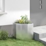 Macetero de Esquina Plateado 45 x 45 x 50 cm Acero galvanizado en Macetas y jardineras | Comprar online en Foru.es