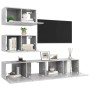 Set muebles de salón TV 7 pzas madera ingeniería gris hormigón en Muebles TV | Comprar online en Foru.es